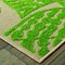 Homeroots 9 x 12 ft. Sand & Lime Green Leaves Indoor & Outdoor Area Rug 384347 - alternate 2